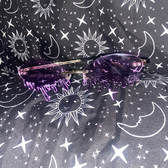 Purple Rimless Tear Shades - Picture 2 of 9